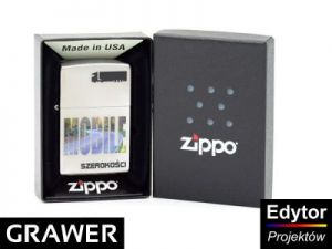 Zapalniczka Zippo Mobile Szerokości Satin GRAWER