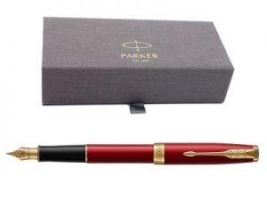 Parker SONNET GT Pióro wieczne Red Locquer w eleganckim etui Parker DEDYKACJA