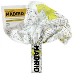 Mapa Crumpled City Madryt