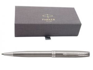 Parker SONNET CT Długopis Stainless Steel w eleganckim etui GRAWER