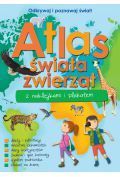 Atlas zwierząt świata z naklejkami i plakatem