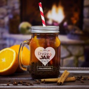 Drinking Jar - Grawerowany słoik z uchem - Grawerowany słoik z uchem