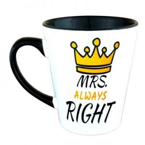 Kubek Latte MRS Always RIGHT - korona