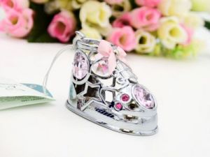 Bucik róż Swarovski pamiątka Chrztu Roczku GRAWER