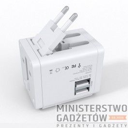 Uniwersalna Wtyczka wiatowa z USB