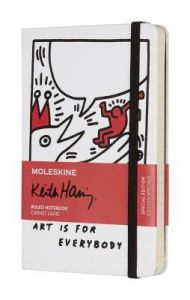 Notes Moleskine Keith Haring kieszonkowy biały w linie