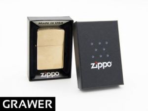 Zapalniczka ZIPPO Z204 Brushed Solid Brass GRAWER