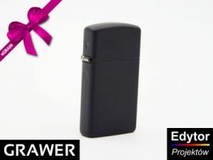 Zapalniczka ZIPPO Z1618 Slim Black prezent Grawer