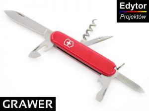 Scyzoryk wielofunkcyjny Victorinox Sportsman Czerwony Prezent z Grawerem 0.3803