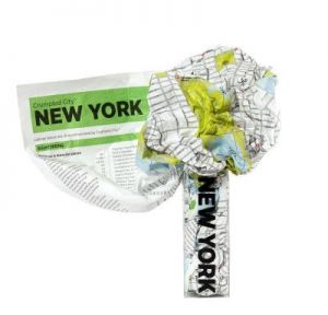 Mapa Crumpled City Nowy Jork