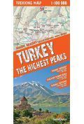 Turkey The Highest Peaks 1:100 000 trekking map