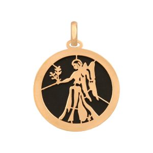 ﻿wisiorek znak zodiaku ﻿,złoto 585/14k ﻿i onyks