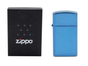 Zapalniczka ZIPPO Slim Sapphire ZDJĘCIA z GRAWEREM