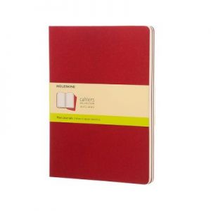 Zeszyty Moleskine Cahier Journals XL 3 szt. gładkie czerwone