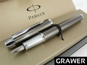 Eleganckie Pióro wieczne Parker IM Gun Metal CT Etui GRAWER