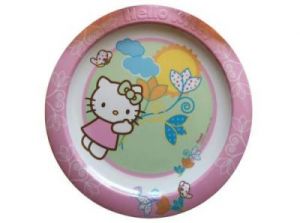 Talerz płytki Hello Kitty Kwiaty 22 cm