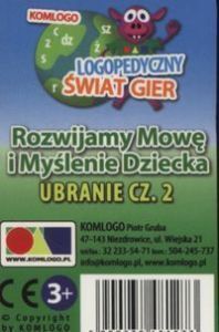 Karty Rozwijamy mowę i myślenie dziecka Ubranie część 2