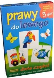 Prawy do lewego Układanka edukacyjna