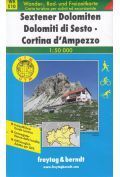 Sesto Dolomity Cortina d'Ampezzo mapa 1:50 000 Freytag  Berndt