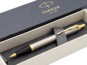 PARKER IM DŁUGOPIS BRUSHED METAL GT GRAWER NOWOŚĆ - BRUSHED METAL GT