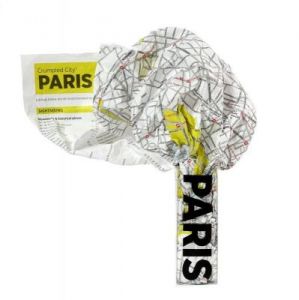 Mapa Crumpled City Paryż