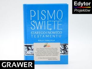 Biblia tysiąclecia - Pismo Święte Stary i Nowy Testament pamiątka Chrztu św. z dowolną Dedykacją