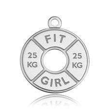 Zawieszka Ciężarek Fit Girl, srebro próby 925 BL 305