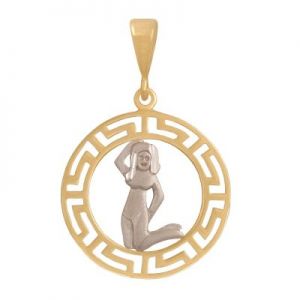 ﻿wisiorek znak zodiaku ﻿,żółte i białe złoto 585/14k