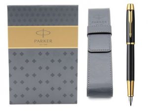 Eleganckie Pióro wieczne Parker IM Czarny GT ETUI