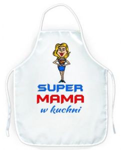 Fartuszek kuchenny prezent dla Mamy - Super Mama