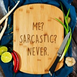 Me sarcastic - deska do krojenia  z grawerem - Deska bambusowa