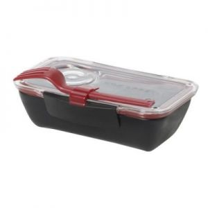 Pudełko na lunch Bento czerwono-czarne