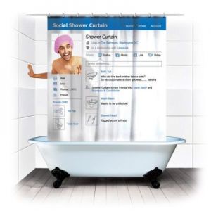 Facebookowa zasłona prysznicowa