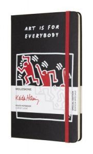 Notes Moleskine Keith Haring L edycja limitowana czarny w linie