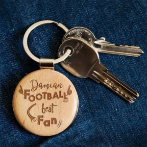 Football Best Fan - Brelok drewniany - Drewniany brelok