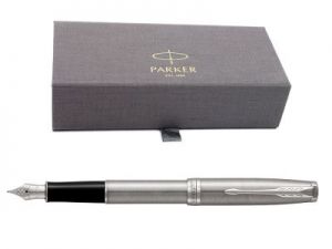 Parker SONNET CT Pióro wieczne Stainless Steel w eleganckim etui GRAWER