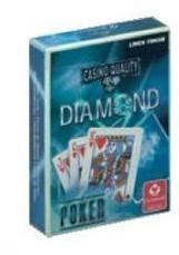 Karty do gry DIAMOND Poker linen blue Cartamundi